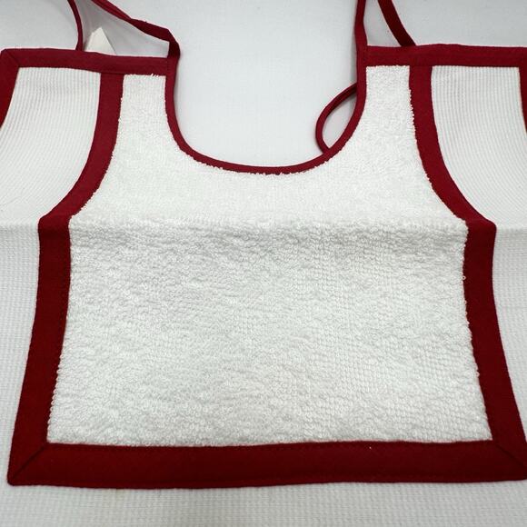 New Baby Bib Embroidered “Il mio primo Natale!” My First Christmas Made in Italy - Picture 4 of 6